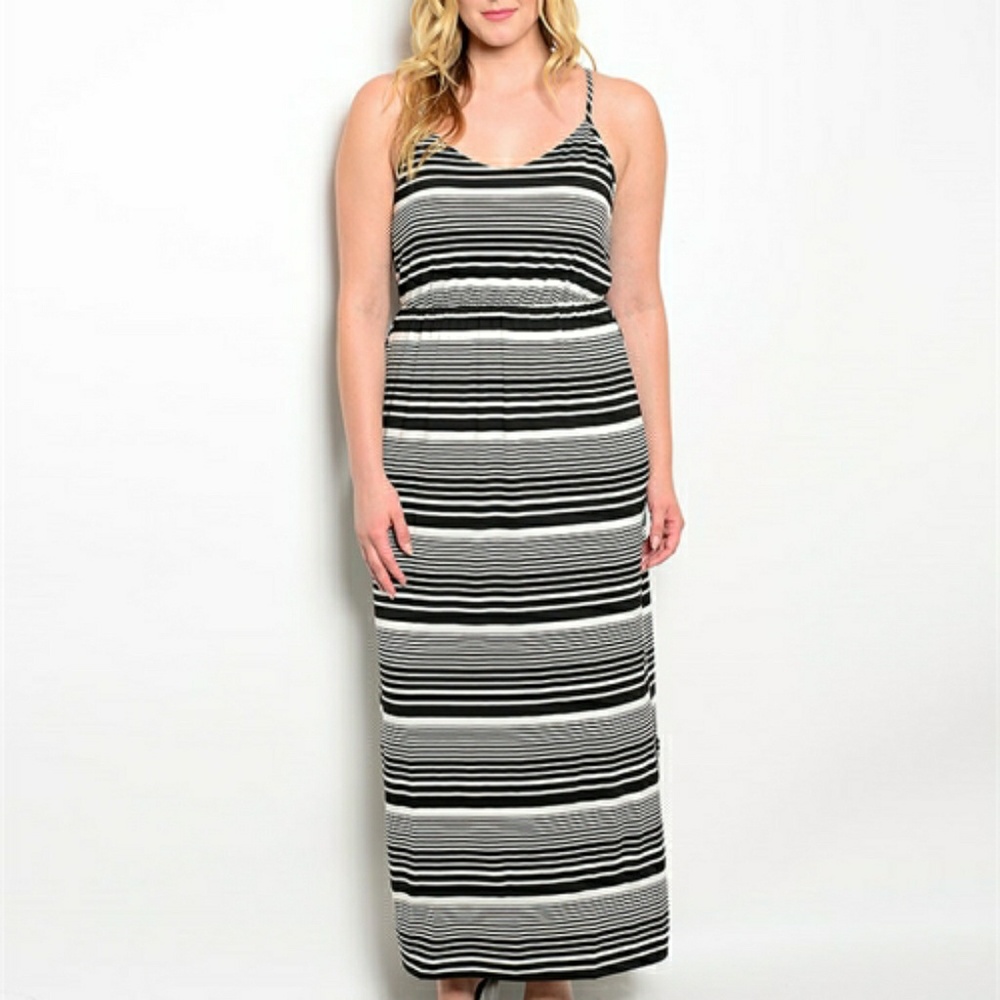 By Finesse Tank Stripe Long Dress